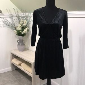 NWT Black Velvety Dress